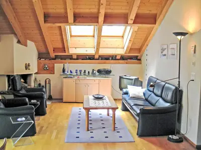Ein Sitzbereich in der Unterkunft Apartment Steinbilla by Interhome