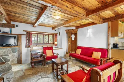 TV/Unterhaltungsangebot in der Unterkunft Chalet La Verne - appartement du Haut - 9 pers -