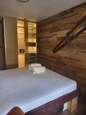 Ein Bett oder Betten in einem Zimmer der Unterkunft Zermatt Apartment