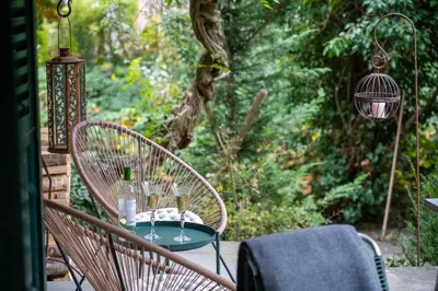 Ein Garten an der Unterkunft Chalet Verve
