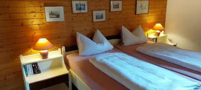 Ein Bett oder Betten in einem Zimmer der Unterkunft Ferienwohnung Aragon M88