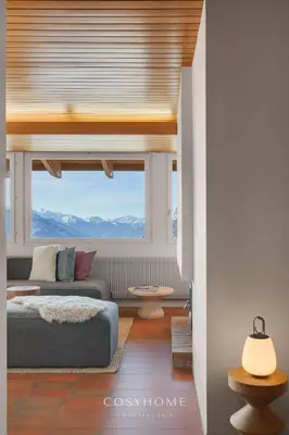 Ein Bett oder Betten in einem Zimmer der Unterkunft Le Balcon des Alpes l Modernist Home l CosyHome