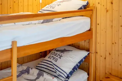 Ein Bett oder Betten in einem Zimmer der Unterkunft Chalet Mon Reve