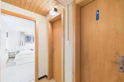 Ein Bett oder Betten in einem Zimmer der Unterkunft Comfortable studio near Saas-Fee ideal for couples