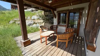 Ein Balkon oder eine Terrasse in der Unterkunft Jean