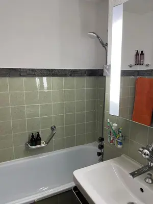 Ein Badezimmer in der Unterkunft Appartement cosy Haus Olympia