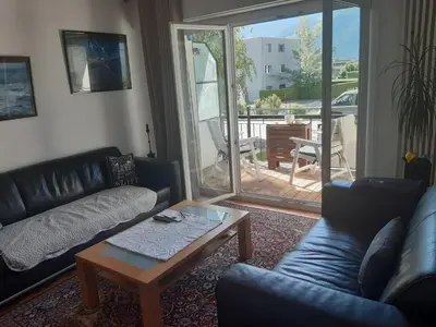 Ein Sitzbereich in der Unterkunft Rosko