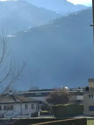 Ein allgemeiner Bergblick oder ein Berglick von der Ferienwohnung aus