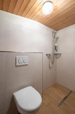 Ein Badezimmer in der Unterkunft Chalet Stöckli