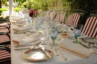 Ein Restaurant oder anderes Speiselokal in der Unterkunft Chalet Stöckli