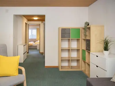 Ein Sitzbereich in der Unterkunft Apartment BeKb-Gebäude Apt 07 by Interhome