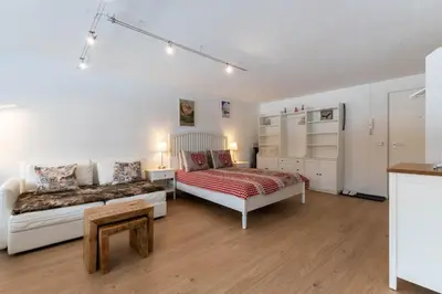 Ein Bett oder Betten in einem Zimmer der Unterkunft Wohnung Eiger Chalet Jasmine
