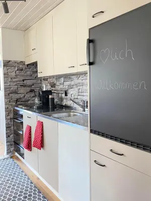 Küche/Küchenzeile in der Unterkunft Bettina Wellness