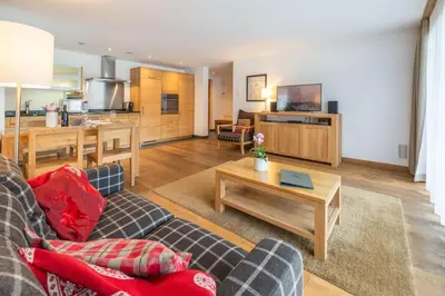 Küche/Küchenzeile in der Unterkunft Center peak apartment Zermatt