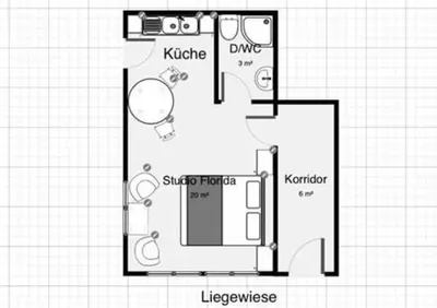 Grundriss der Unterkunft Chalet Florida