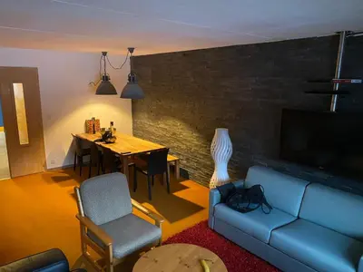 Ein Sitzbereich in der Unterkunft 4 Valleys Ski In