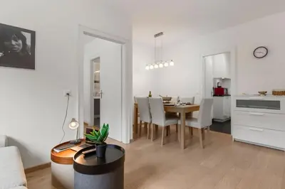 Küche/Küchenzeile in der Unterkunft Crans-Montana - Appartement ski-in & ski-out, 4 pers