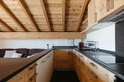 Küche/Küchenzeile in der Unterkunft 3 bedroom apartment - Crans-Montana