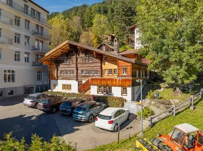 Das Gebäude in dem sich die Ferienwohnung befindet
