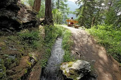 Naturlandschaft in der Nähe des Chalets