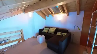 Ein Sitzbereich in der Unterkunft Doberts 6, un duplex au pied des montagnes!
