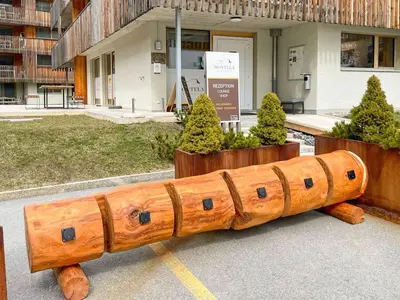 Das Gebäude in dem sich die Ferienwohnung befindet