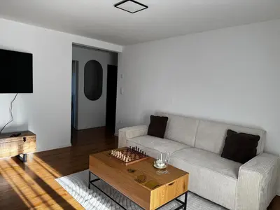 Ein Sitzbereich in der Unterkunft Appartement Niesenblick 2