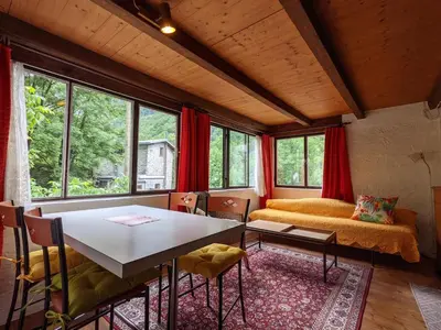 Ein Bett oder Betten in einem Zimmer der Unterkunft Wild Valley Mountain Getaway in Valle Onsernone