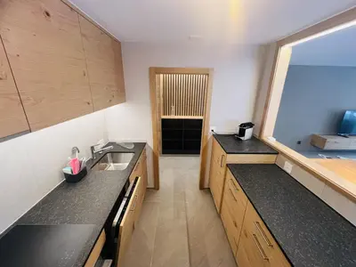 Küche/Küchenzeile in der Unterkunft Cosy Modern Alpine Residence
