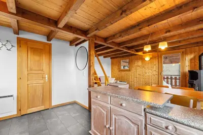 Küche/Küchenzeile in der Unterkunft Le Petiot - mini chalet - maxi douceur - 4personnes