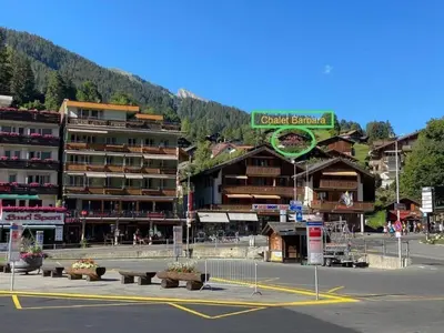 Ein allgemeiner Bergblick oder ein Berglick von der Ferienwohnung aus