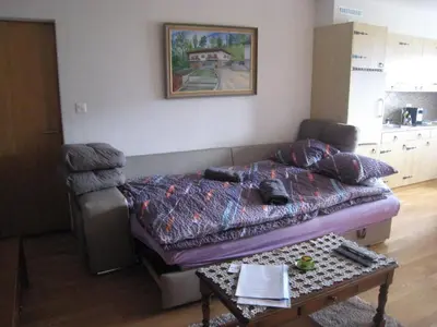 Ein Sitzbereich in der Unterkunft Apartment Dent Blanche by Interhome