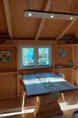 Grundriss der Unterkunft Holiday Home Einzigartige Holzhütte mit Bergpanorama by Interhome