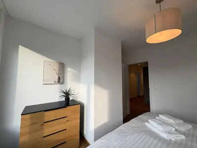 Ein Bett oder Betten in einem Zimmer der Unterkunft Alpine Loft
