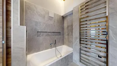 Ein Badezimmer in der Unterkunft Tête Blanche 12 - LUXE & VIEW apartment 8 pers