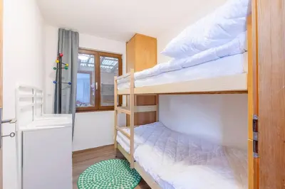 Ein Bett oder Betten in einem Zimmer der Unterkunft Schwabhorn
