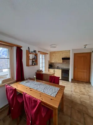 Küche/Küchenzeile in der Unterkunft Studio Chalet Edelweiss