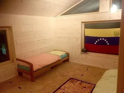 Ein Bett oder Betten in einem Zimmer der Unterkunft Vieux Zinal