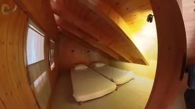 Ein Bett oder Betten in einem Zimmer der Unterkunft Chalet Les Epilobes, Zinal