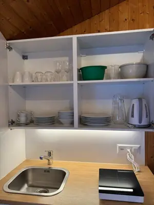 Küche/Küchenzeile in der Unterkunft Valley Apartment