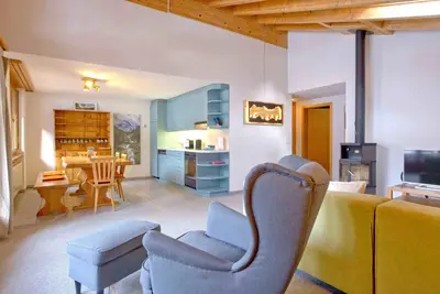 Küche/Küchenzeile in der Unterkunft Apartment Eiger Sun - GRIWA RENT AG