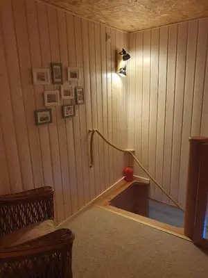 Ein Bett oder Betten in einem Zimmer der Unterkunft Jolie maison de vacances au village