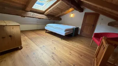 Ein Bett oder Betten in einem Zimmer der Unterkunft Hubelhaus, freistehende Wohlfühloase an sehr schöner Lage