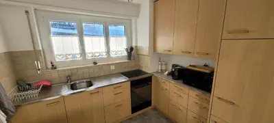 Küche/Küchenzeile in der Unterkunft Ferienwohnung Stützen