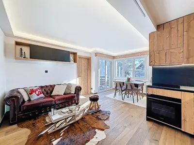 Küche/Küchenzeile in der Unterkunft From green to slopes - Alpine ski and golf condo