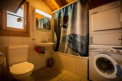 Ein Badezimmer in der Unterkunft Les Lupins