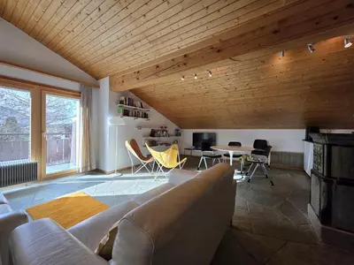 Ein Sitzbereich in der Unterkunft Vallesia Penthouse