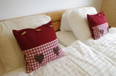 Ein Bett oder Betten in einem Zimmer der Unterkunft Chalet Galenblick