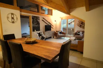 Ein Sitzbereich in der Unterkunft Luxury Penthouse Apartment