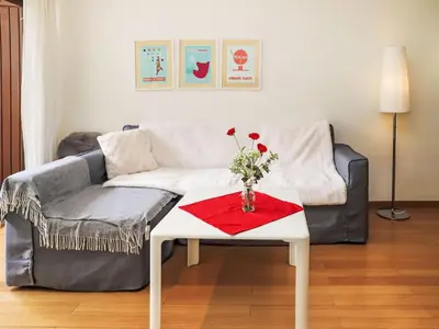 Ein Sitzbereich in der Unterkunft Apartment Rosablanche D44 by Interhome